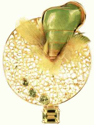 Brosche mit Schnecke