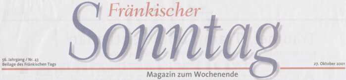 Rubrikkopf Fr�nkischer Sonntag