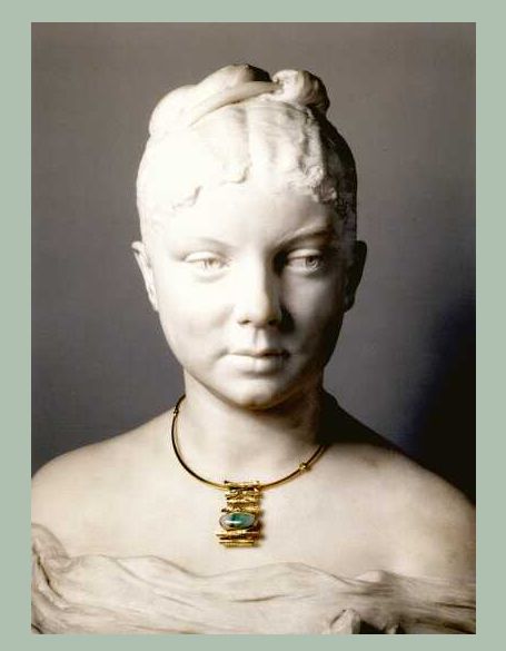 Kunigunde (Porträtbüste von <b>Friedrich Beer</b> 1885) trägt einen Halsschmuck aus <b>...</b> - kunigunde